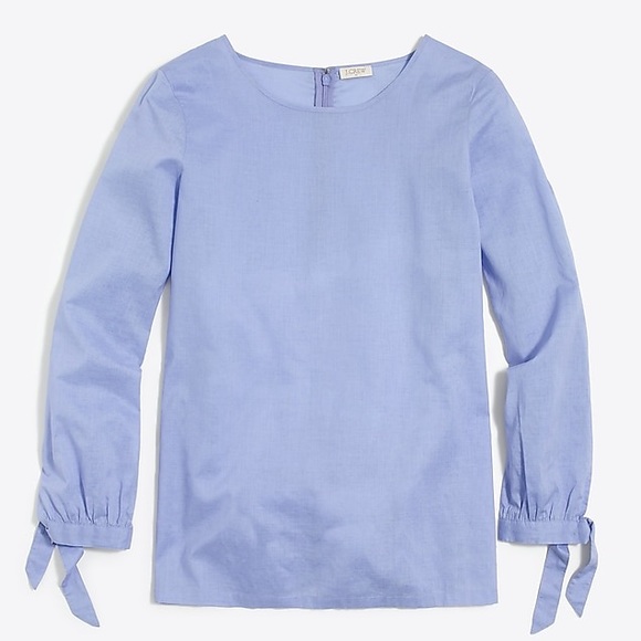 J. Crew Bow-sleeve Peekaboo Blouse - Picture 2 of 4